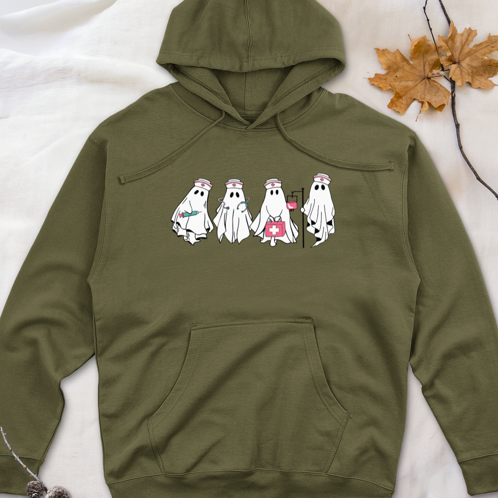 ''Ghost Nurse Halloween'' Hoodie