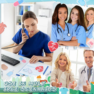 12 Pcs Nurse Sticky Notes - Medical Themed