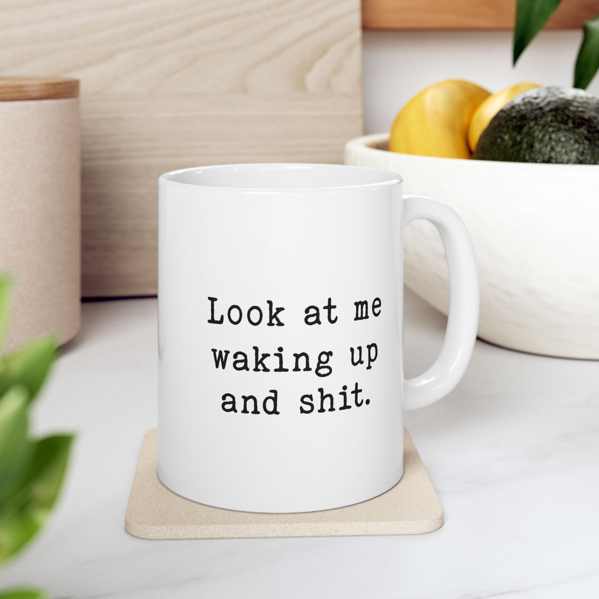 "Waking Up" Ceramic Mug (11oz)