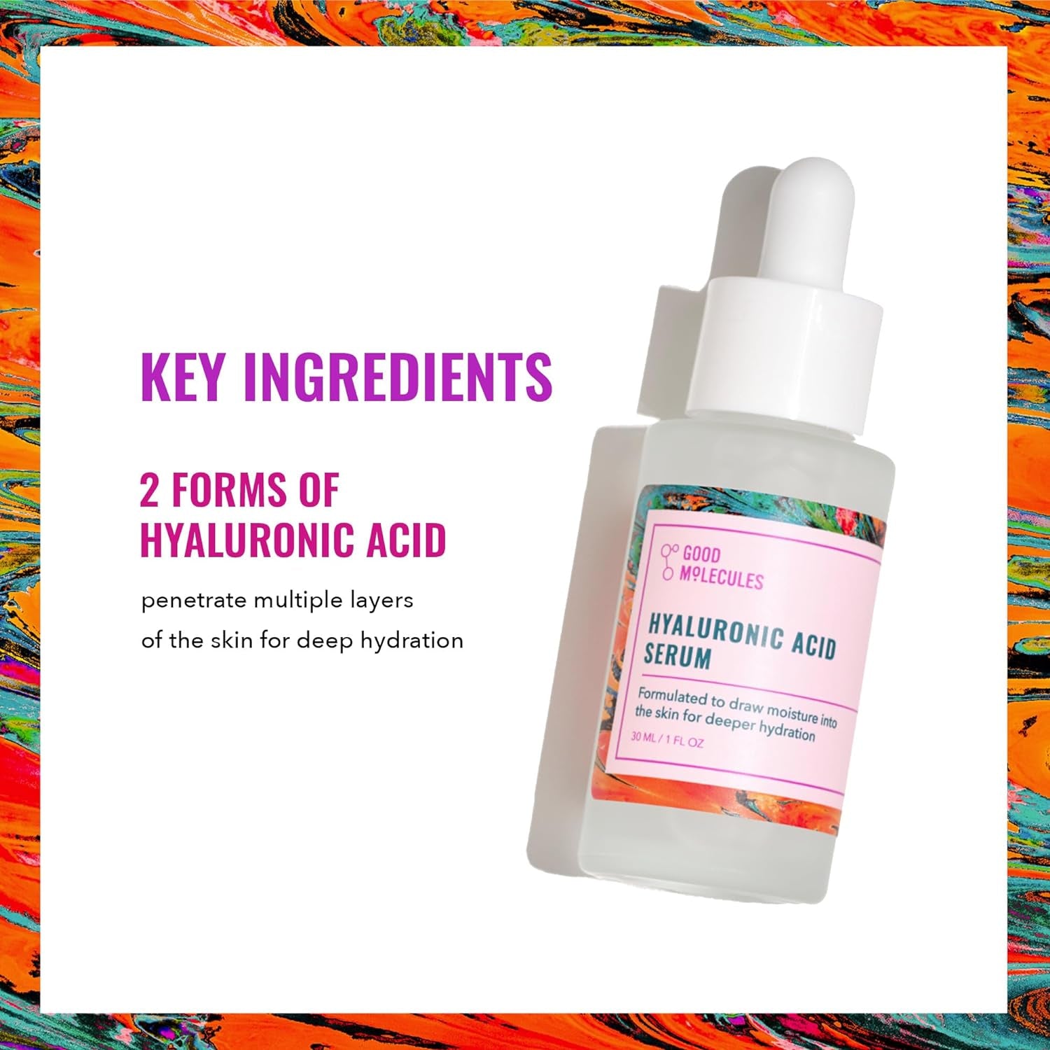 Hyaluronic Acid Serum - Hydrating, Non-Greasy Formula to Moisturize, Plump Fine Lines