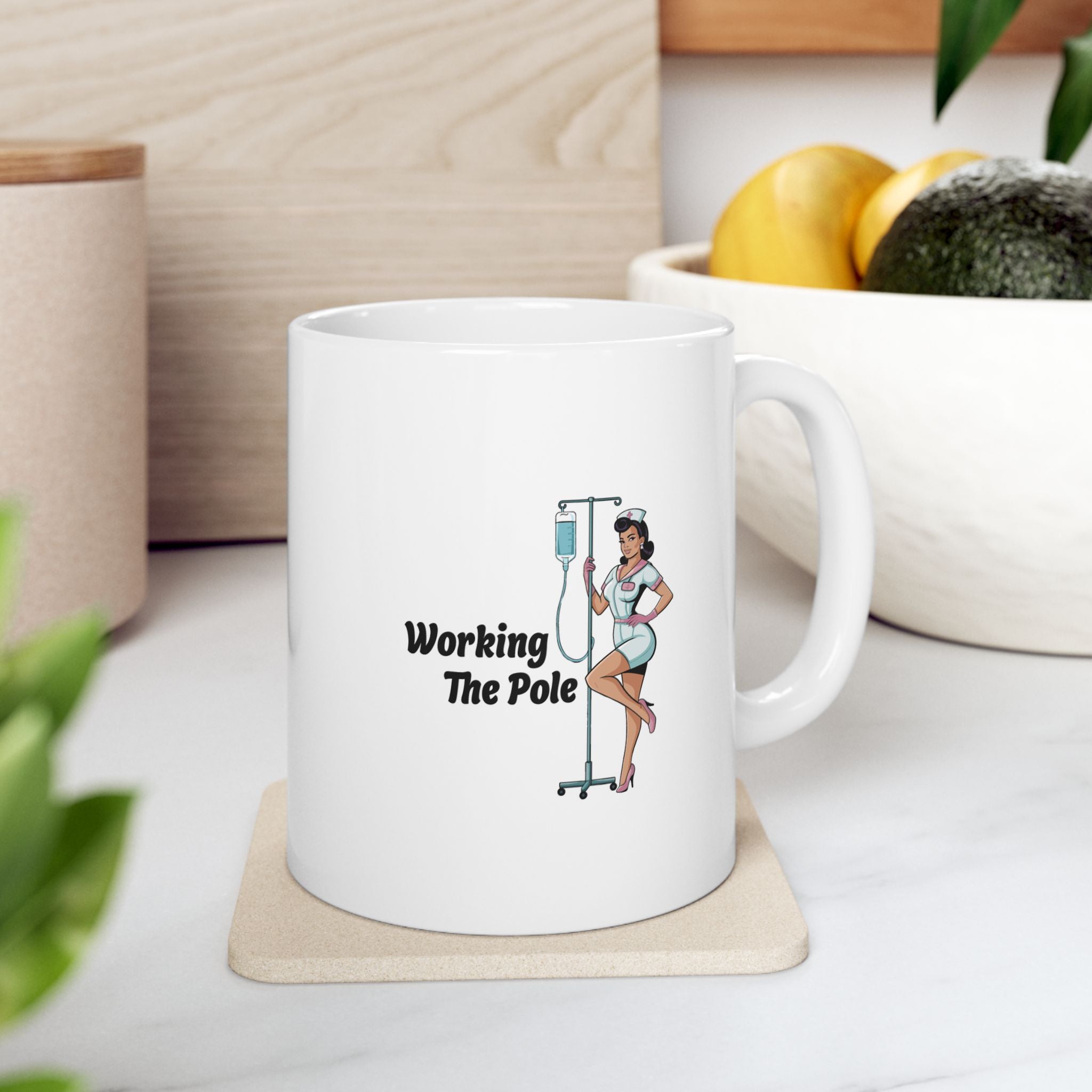 "Working the Pole" Ceramic Mug (11oz)