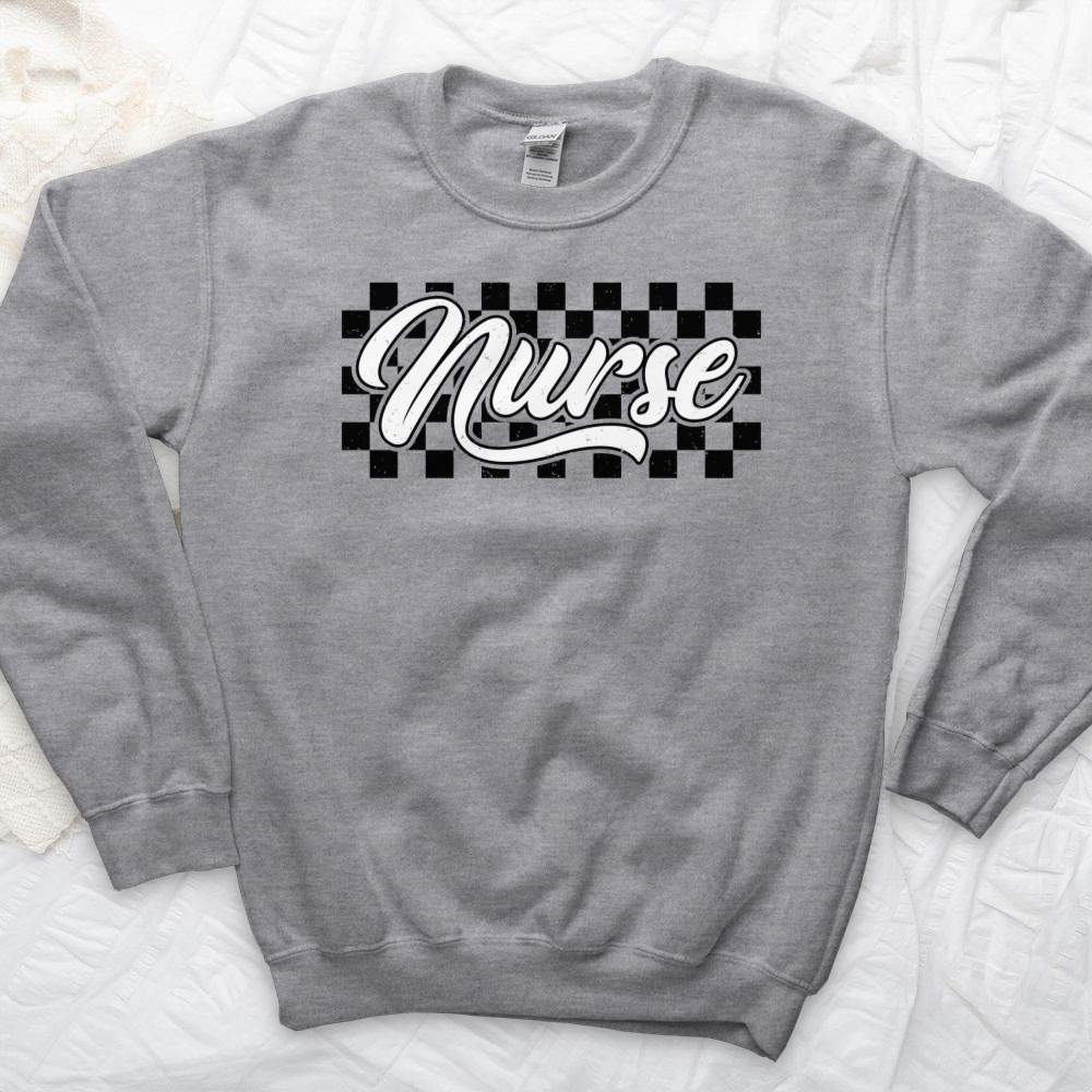 ''Checkered Nurse'' Sweatshirt