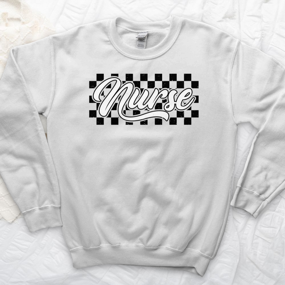 ''Checkered Nurse'' Sweatshirt