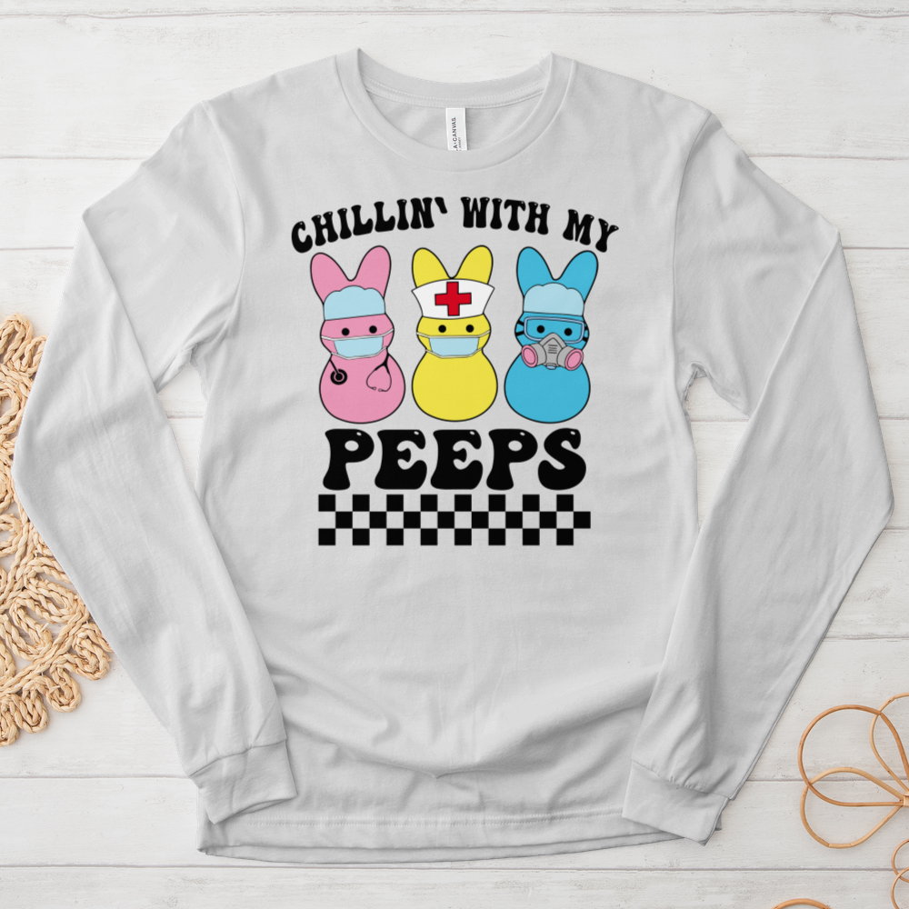 ''Chillin' Peeps'' Long Sleeve T-Shirt