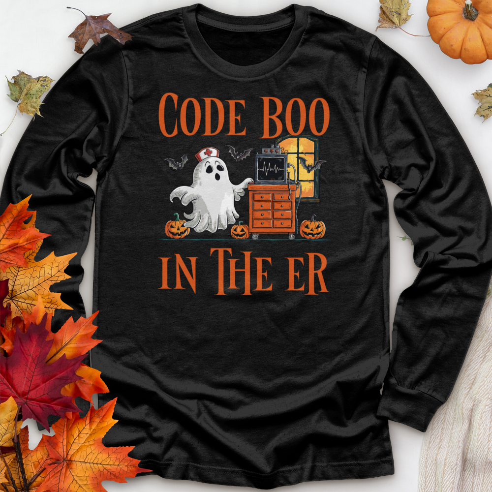 ''Code Boo in the Er'' Long Sleeve T-Shirt