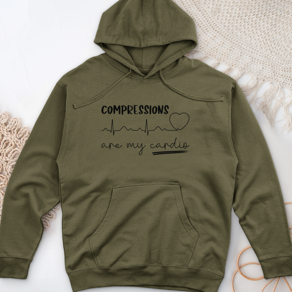 ''Compressions Are My Cardio'' Hoodie