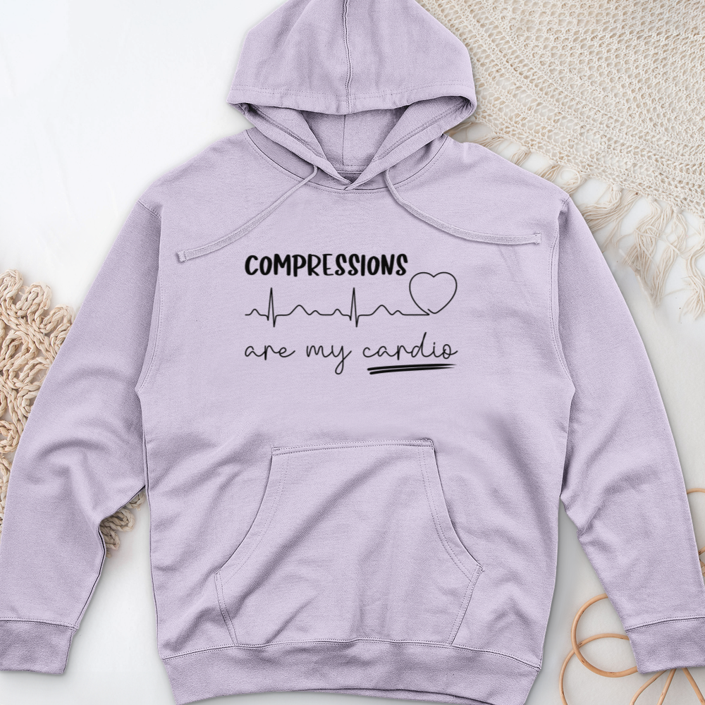 ''Compressions Are My Cardio'' Hoodie