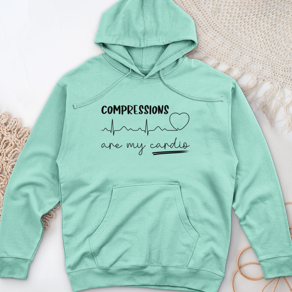 ''Compressions Are My Cardio'' Hoodie