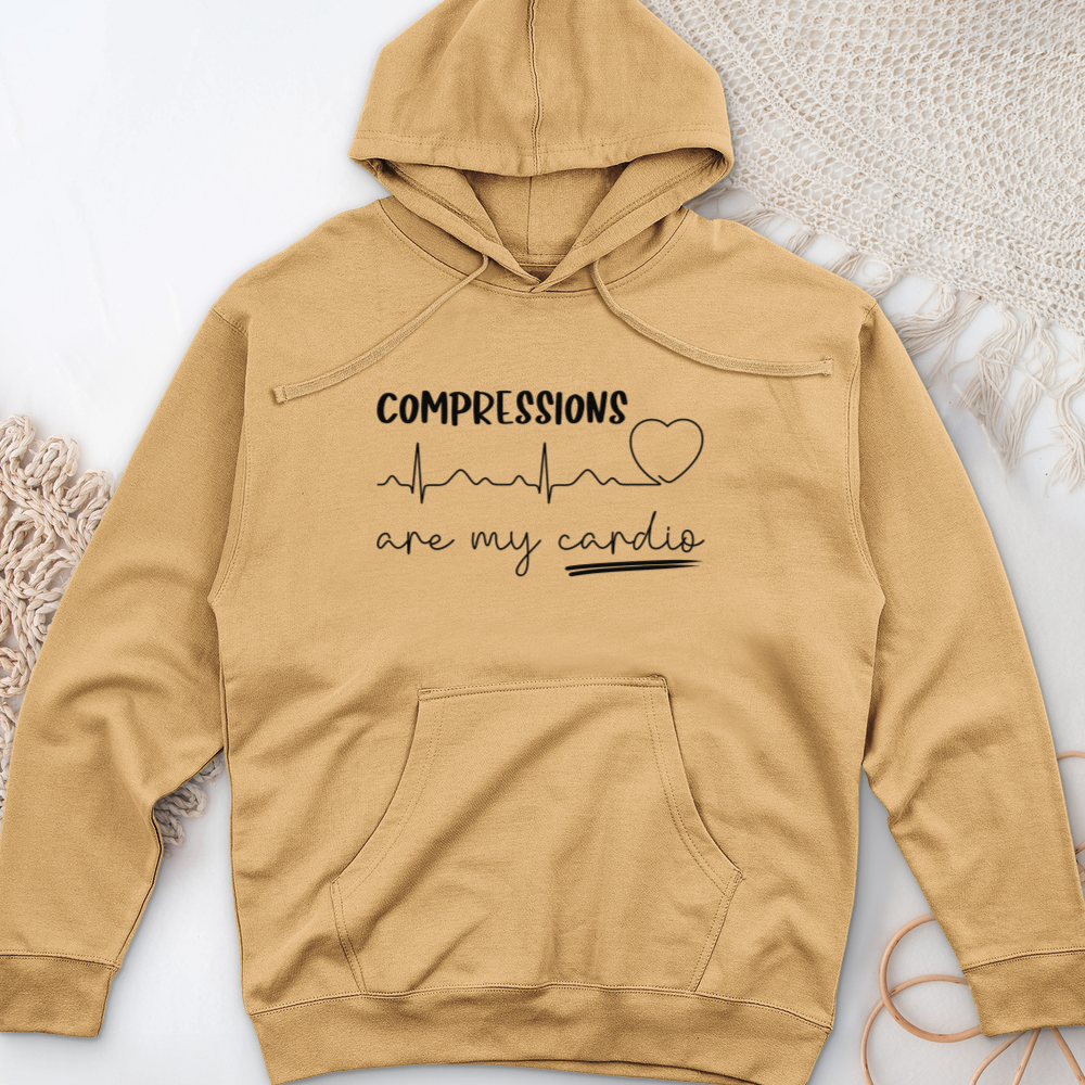 ''Compressions Are My Cardio'' Hoodie