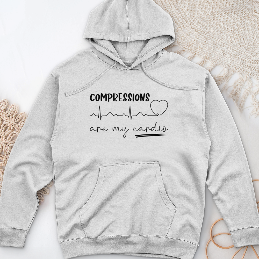 ''Compressions Are My Cardio'' Hoodie