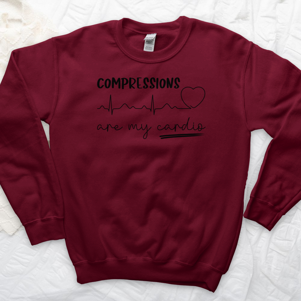 ''Compressions Are My Cardio'' Sweatshirt