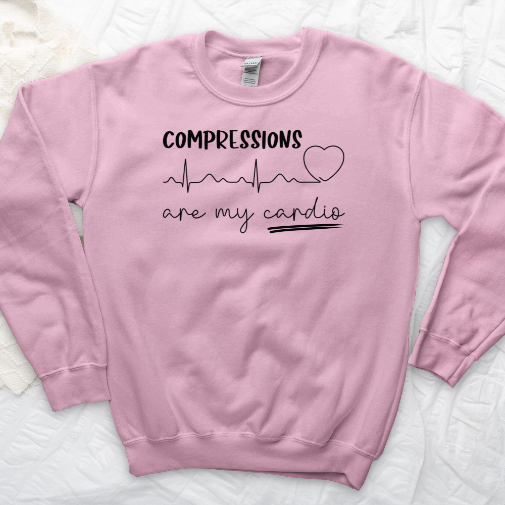 ''Compressions Are My Cardio'' Sweatshirt