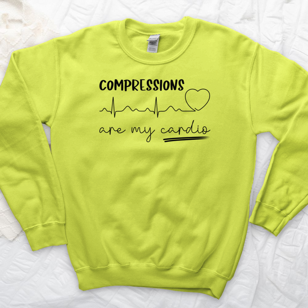 ''Compressions Are My Cardio'' Sweatshirt