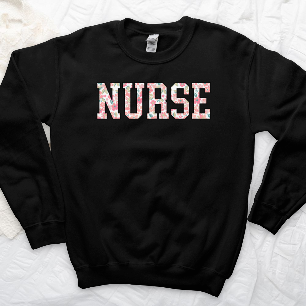 ''Floral Nurse'' Sweatshirt