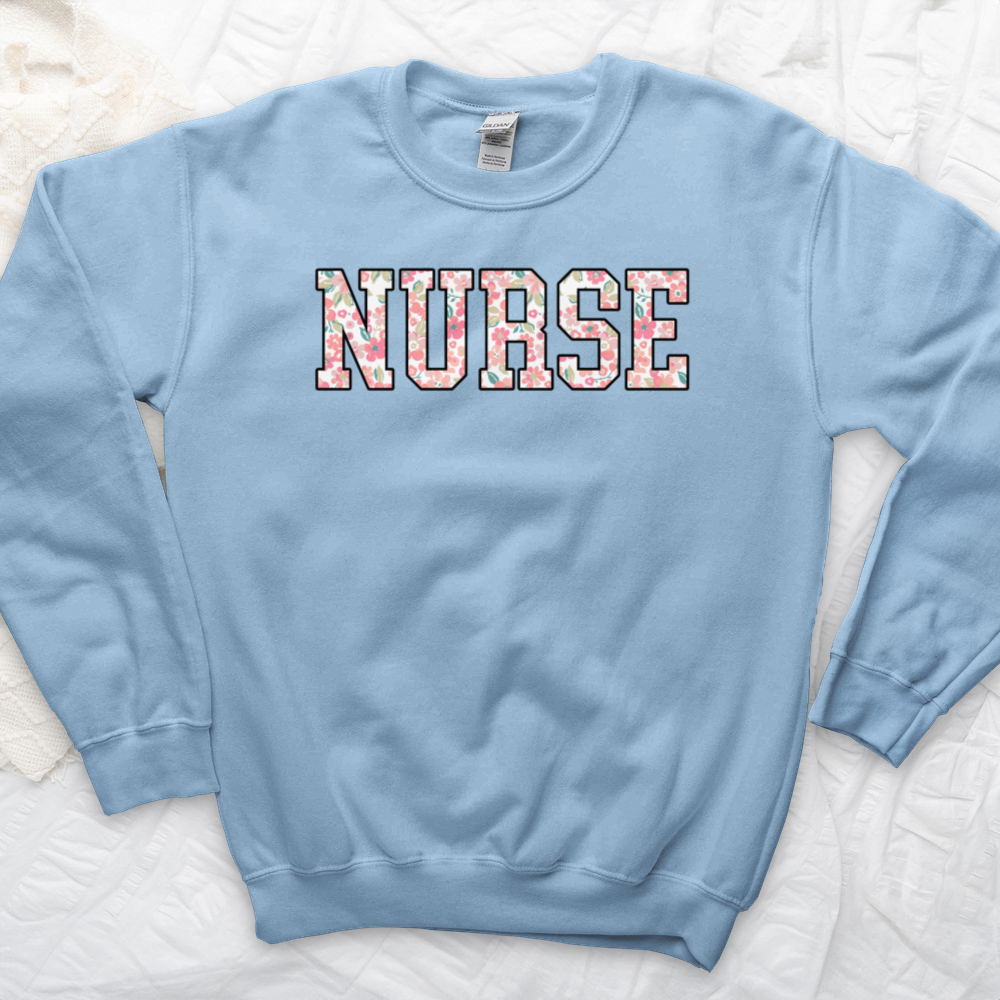 ''Floral Nurse'' Sweatshirt