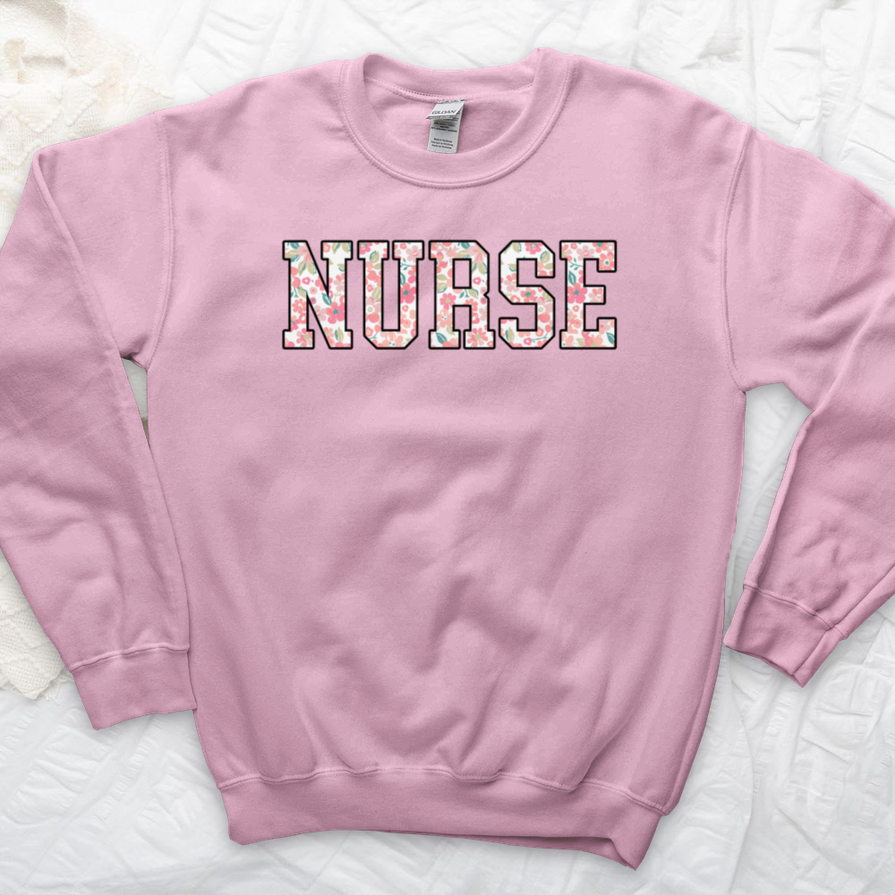 ''Floral Nurse'' Sweatshirt