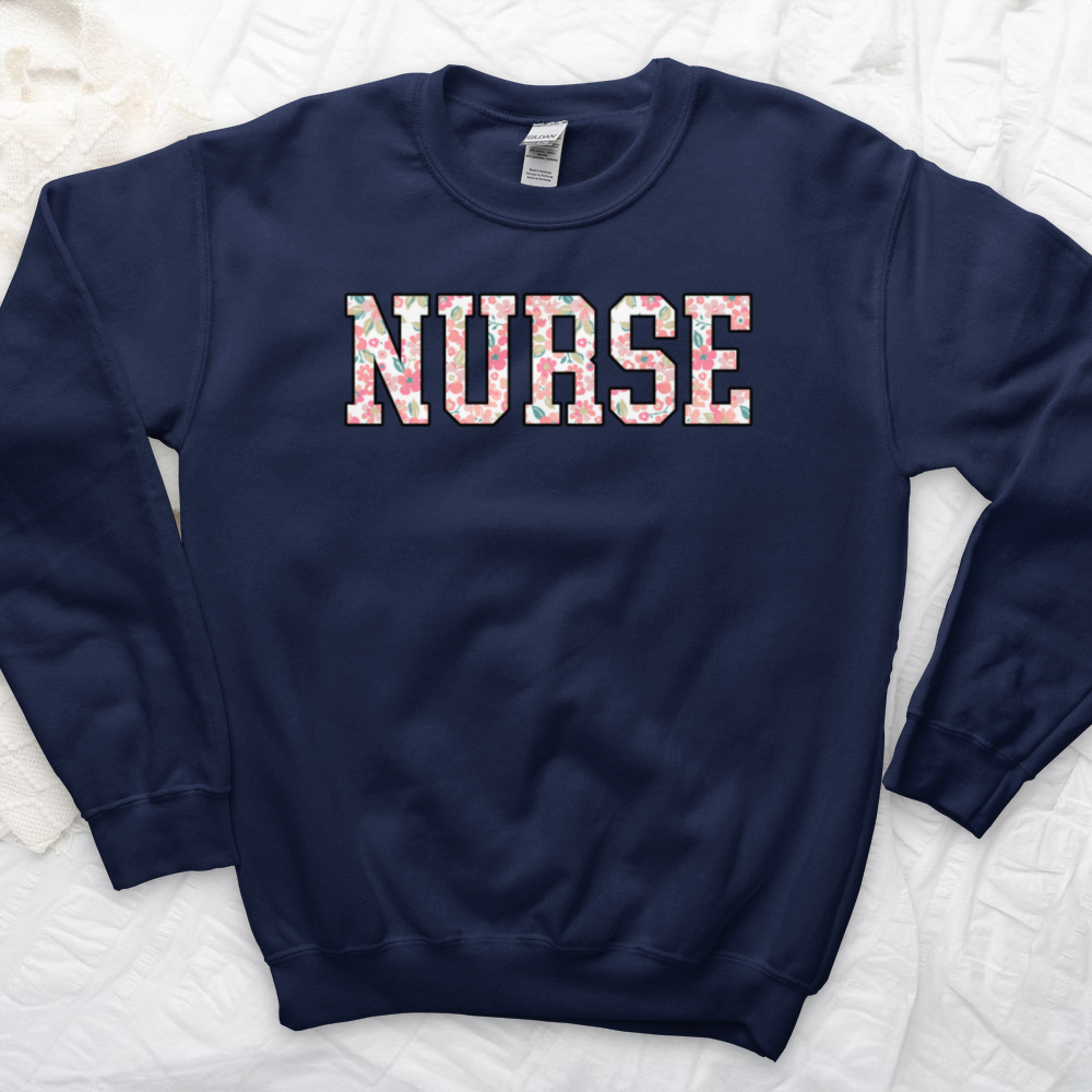 ''Floral Nurse'' Sweatshirt