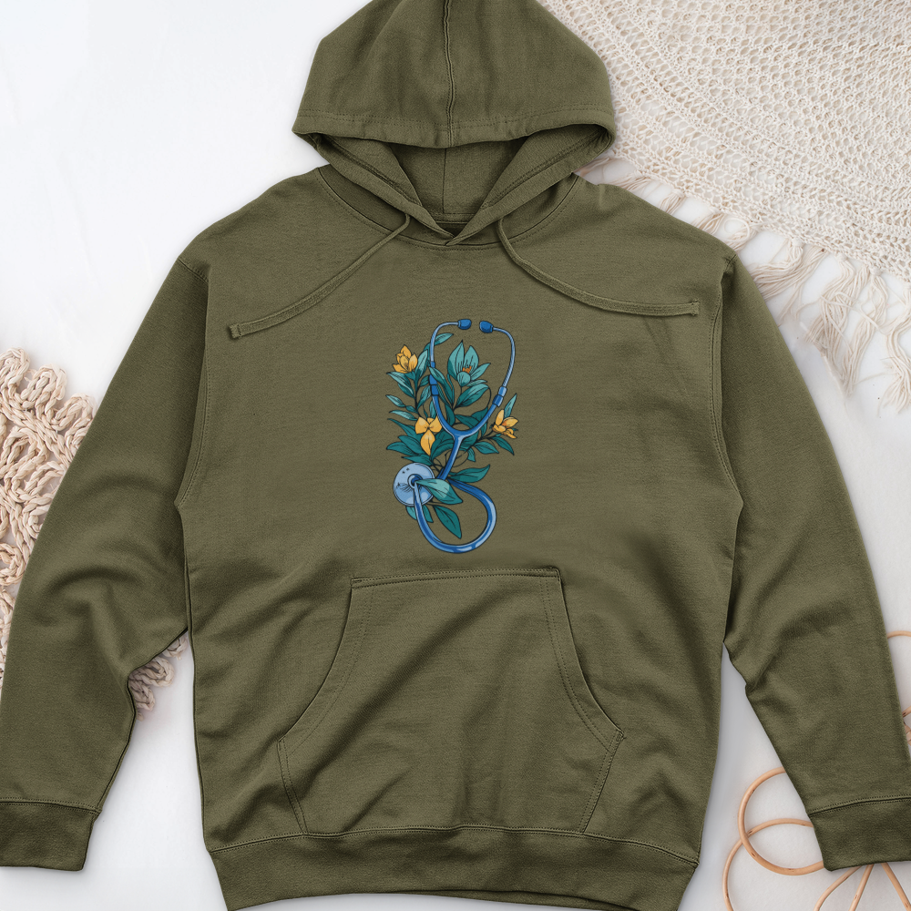 ''Flower Stethoscope'' Hoodie