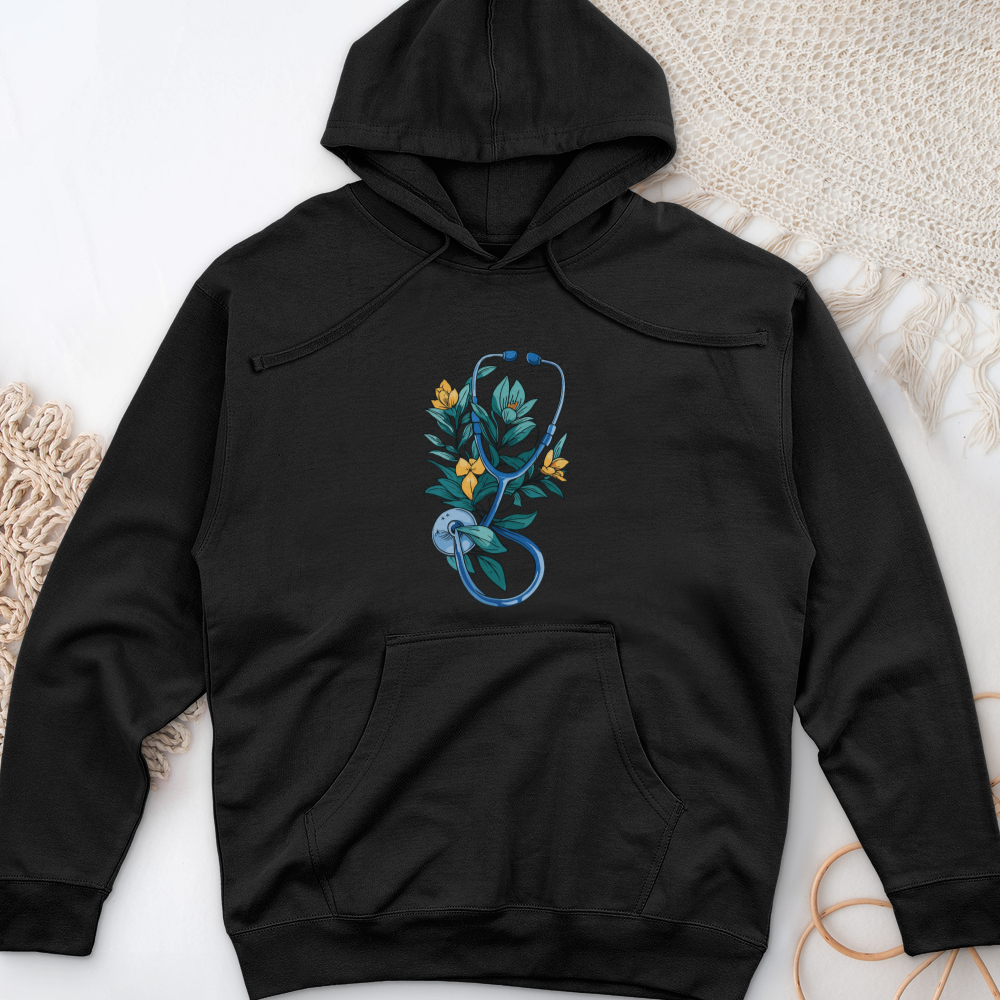 ''Flower Stethoscope'' Hoodie