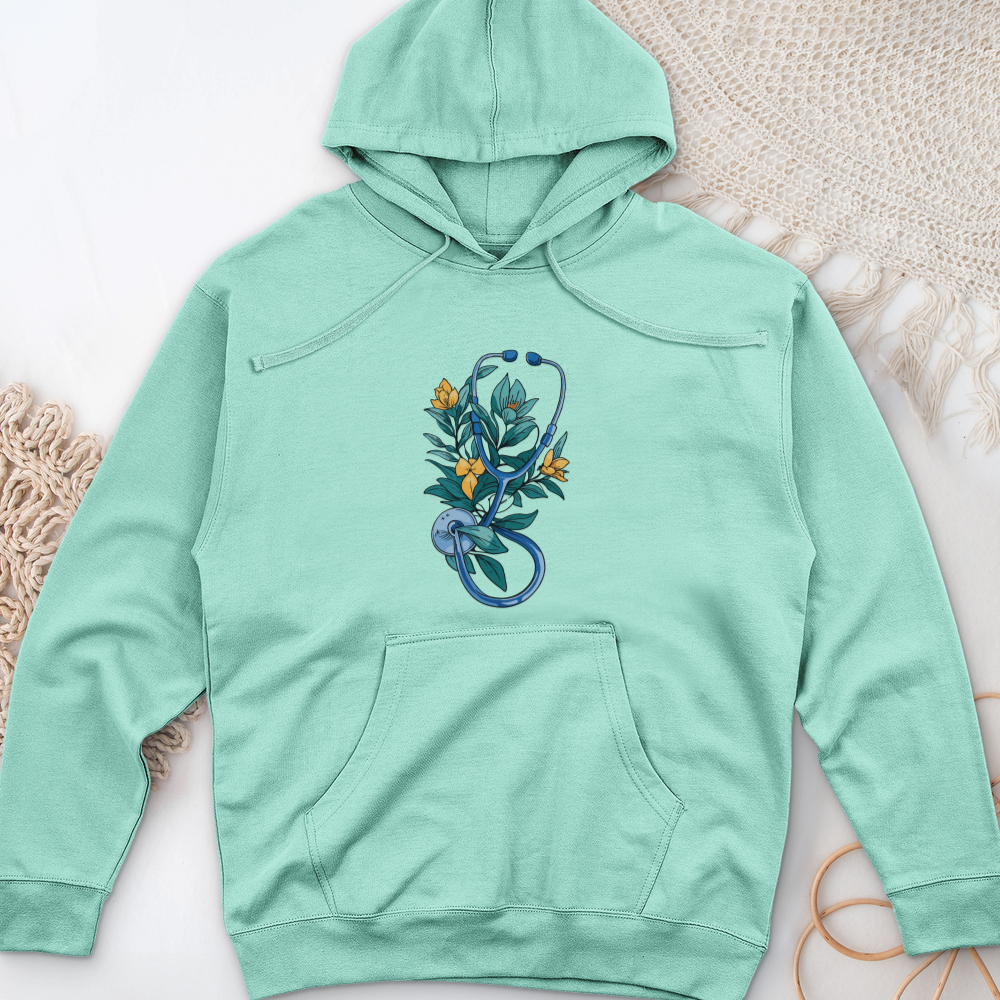 ''Flower Stethoscope'' Hoodie