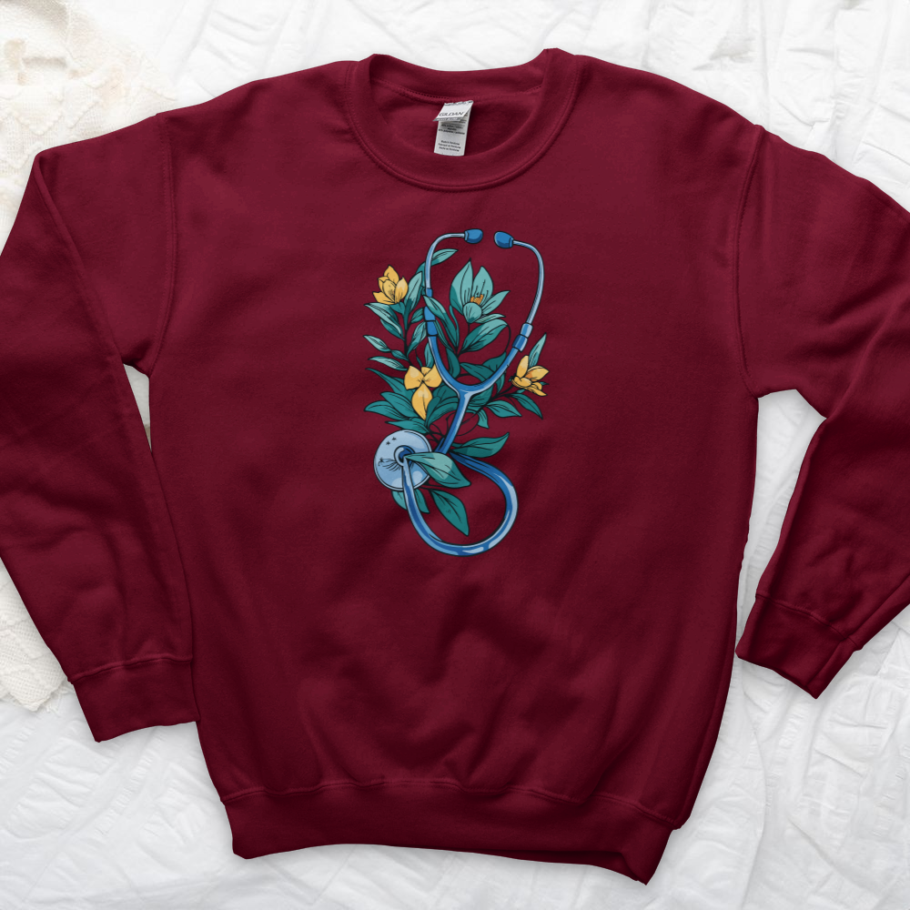 ''Flower Stethoscope'' Sweatshirt