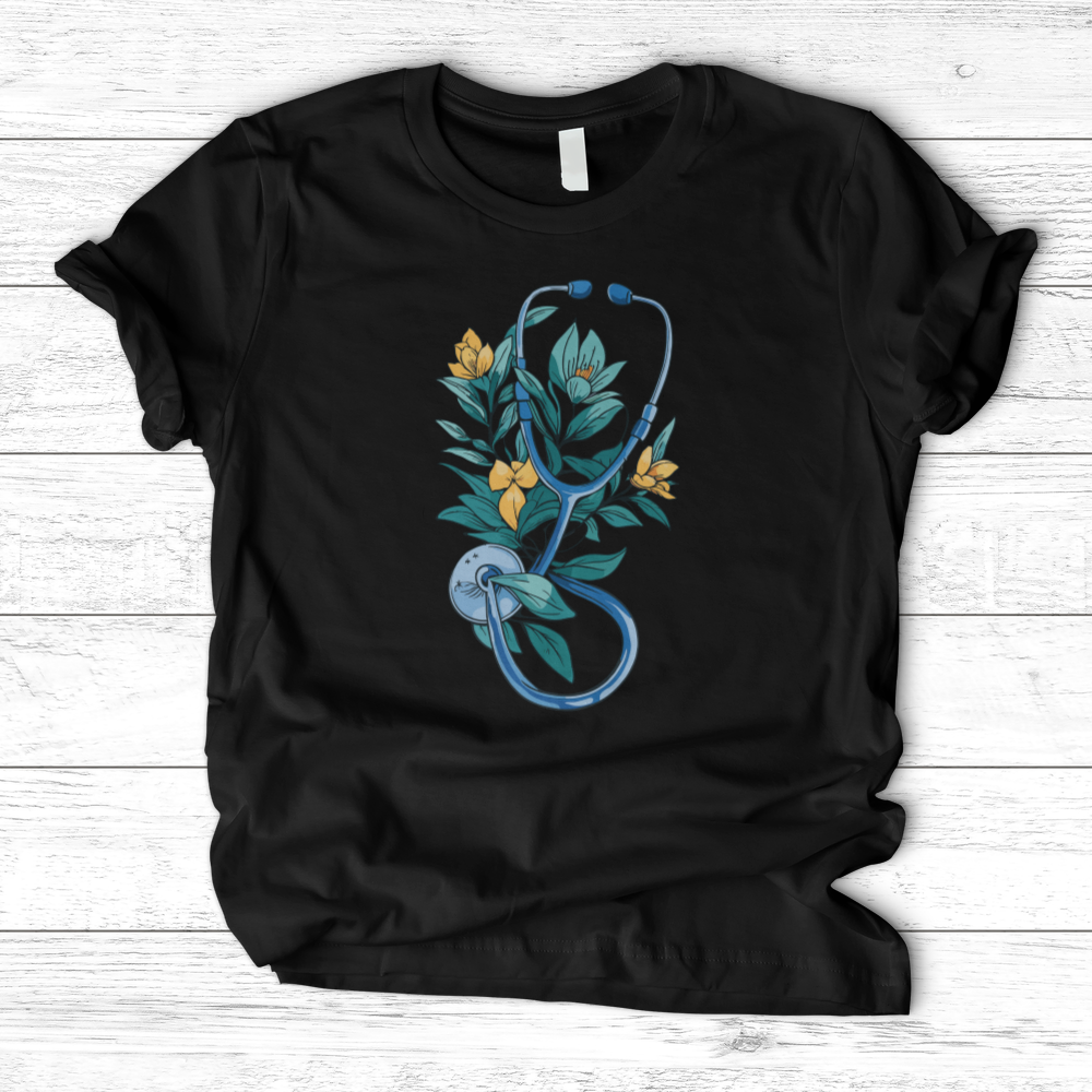 ''Flower Stethoscope'' T-Shirt