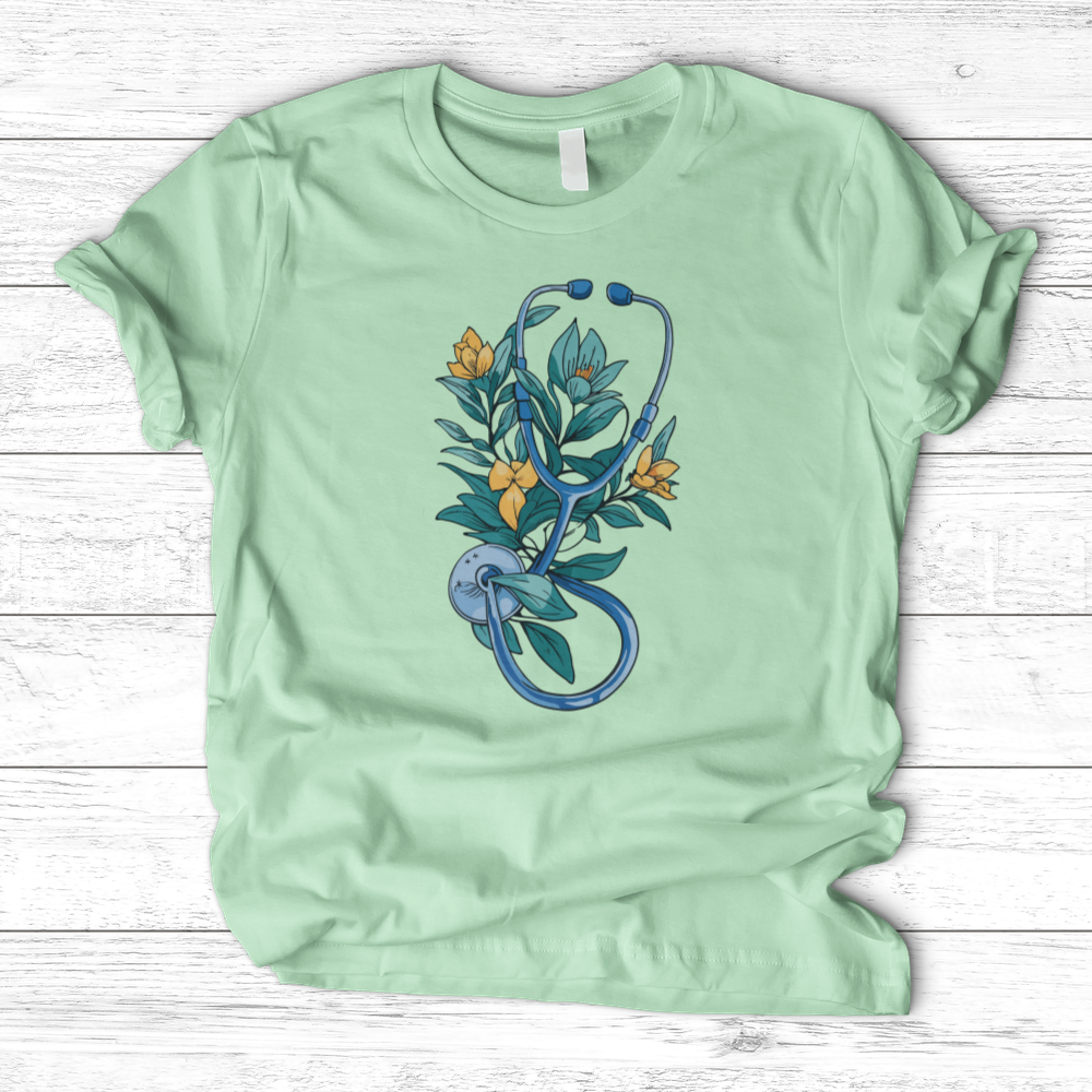 ''Flower Stethoscope'' T-Shirt