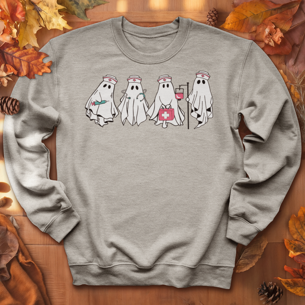 ''Ghost Nurse Halloween'' Sweatshirt