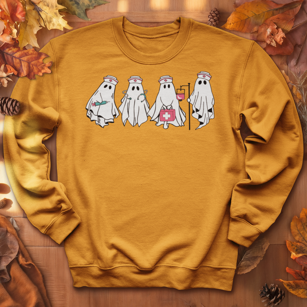 ''Ghost Nurse Halloween'' Sweatshirt