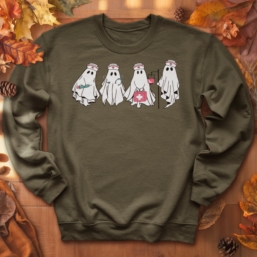 ''Ghost Nurse Halloween'' Sweatshirt