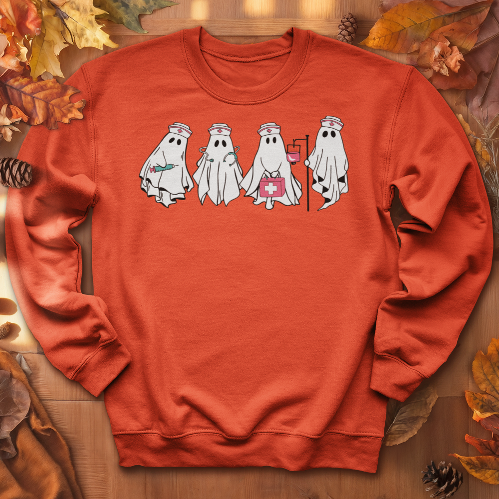 ''Ghost Nurse Halloween'' Sweatshirt