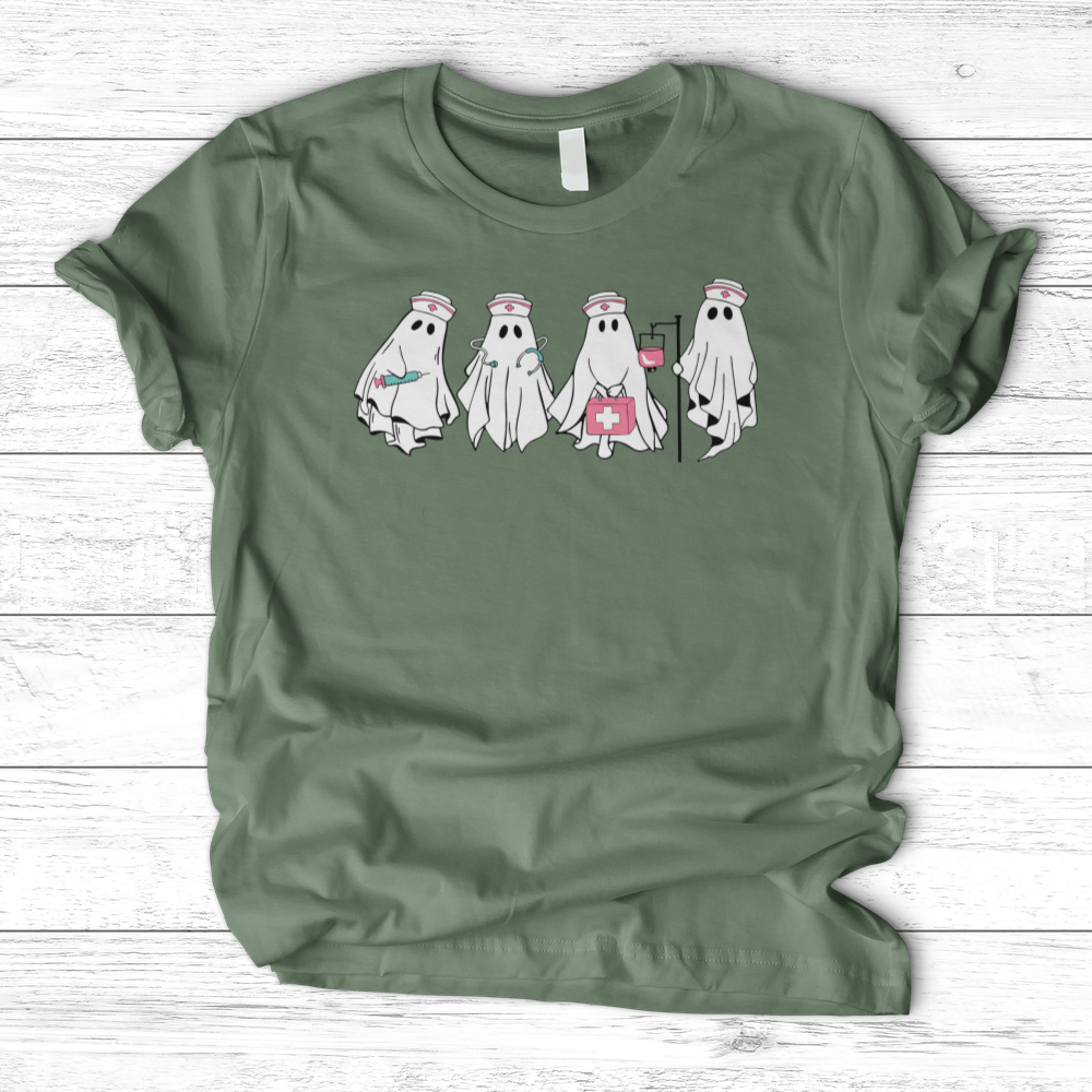 'Ghost Nurse Halloween' T-Shirts