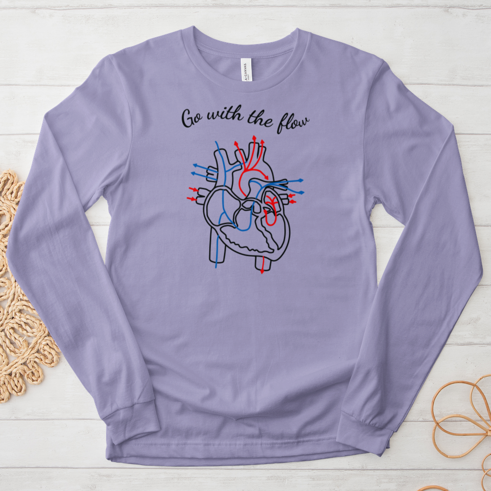 ''Go With the Flow'' Long-Sleeve T-Shirt