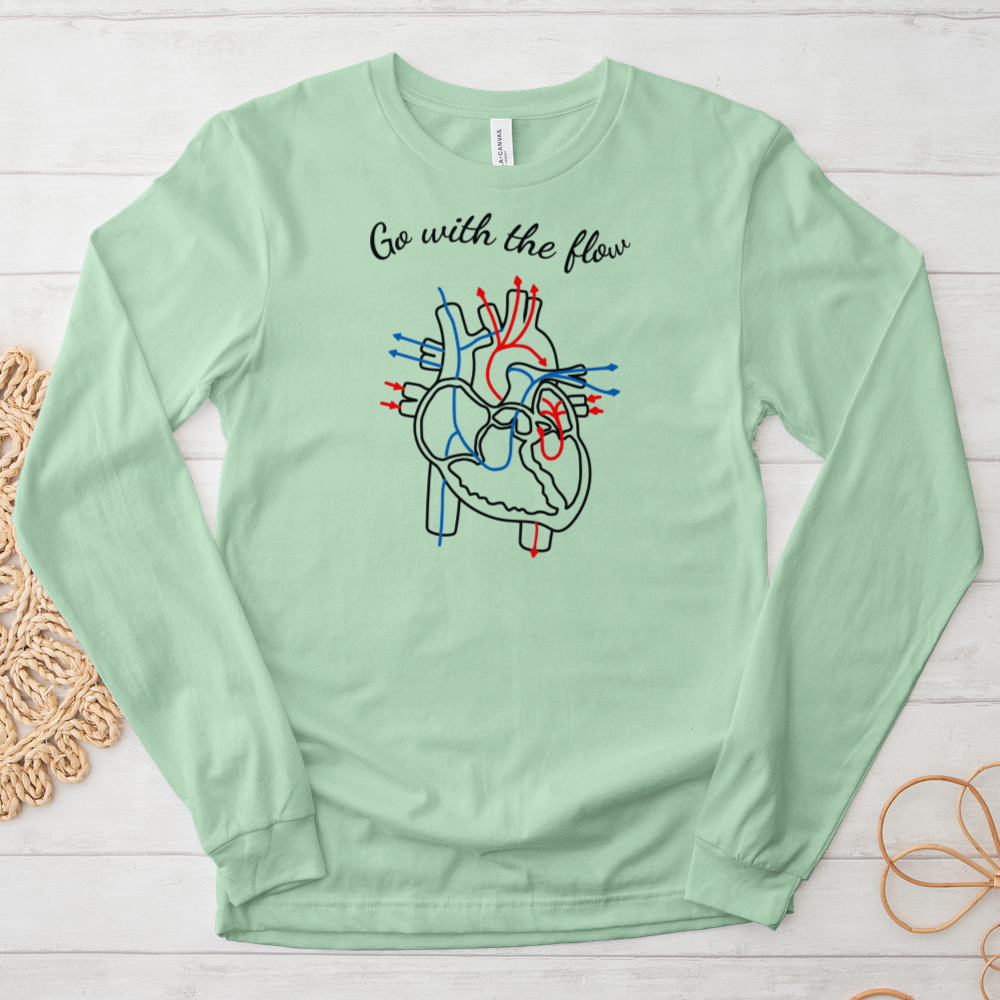 ''Go With the Flow'' Long-Sleeve T-Shirt