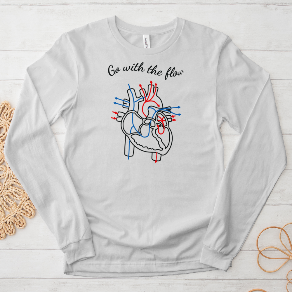 ''Go With the Flow'' Long-Sleeve T-Shirt