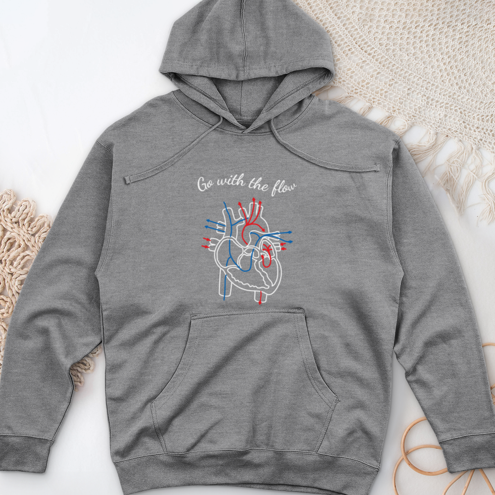 ''Go With the Flow Heart'' Hoodie