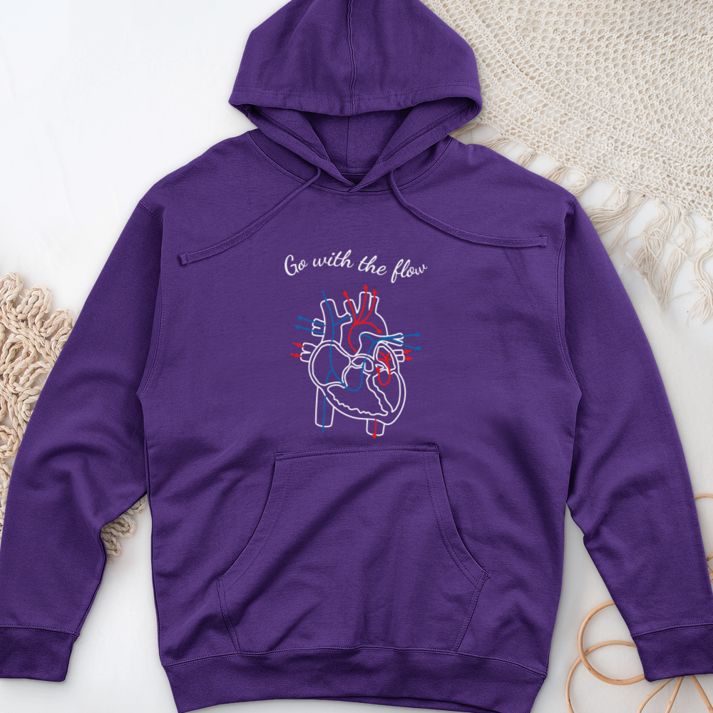 ''Go With the Flow Heart'' Hoodie