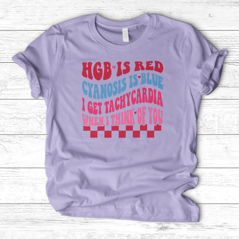 ''HGB is Red Cyanosis is Blue'' T-Shirt