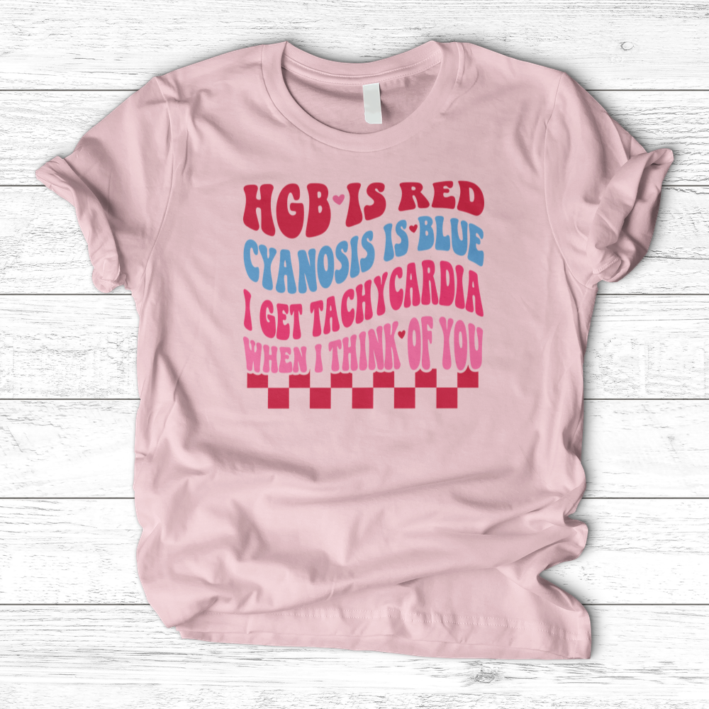 ''HGB is Red Cyanosis is Blue'' T-Shirt