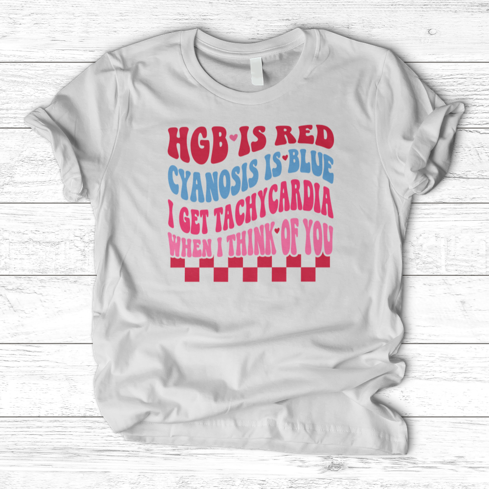 ''HGB is Red Cyanosis is Blue'' T-Shirt