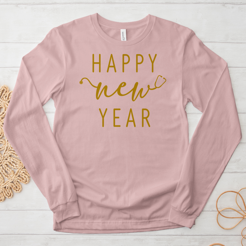 ''Happy New Year Stetho'' Long Sleeve T-Shirt