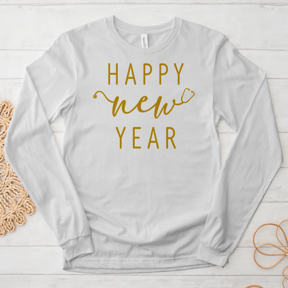 ''Happy New Year Stetho'' Long Sleeve T-Shirt