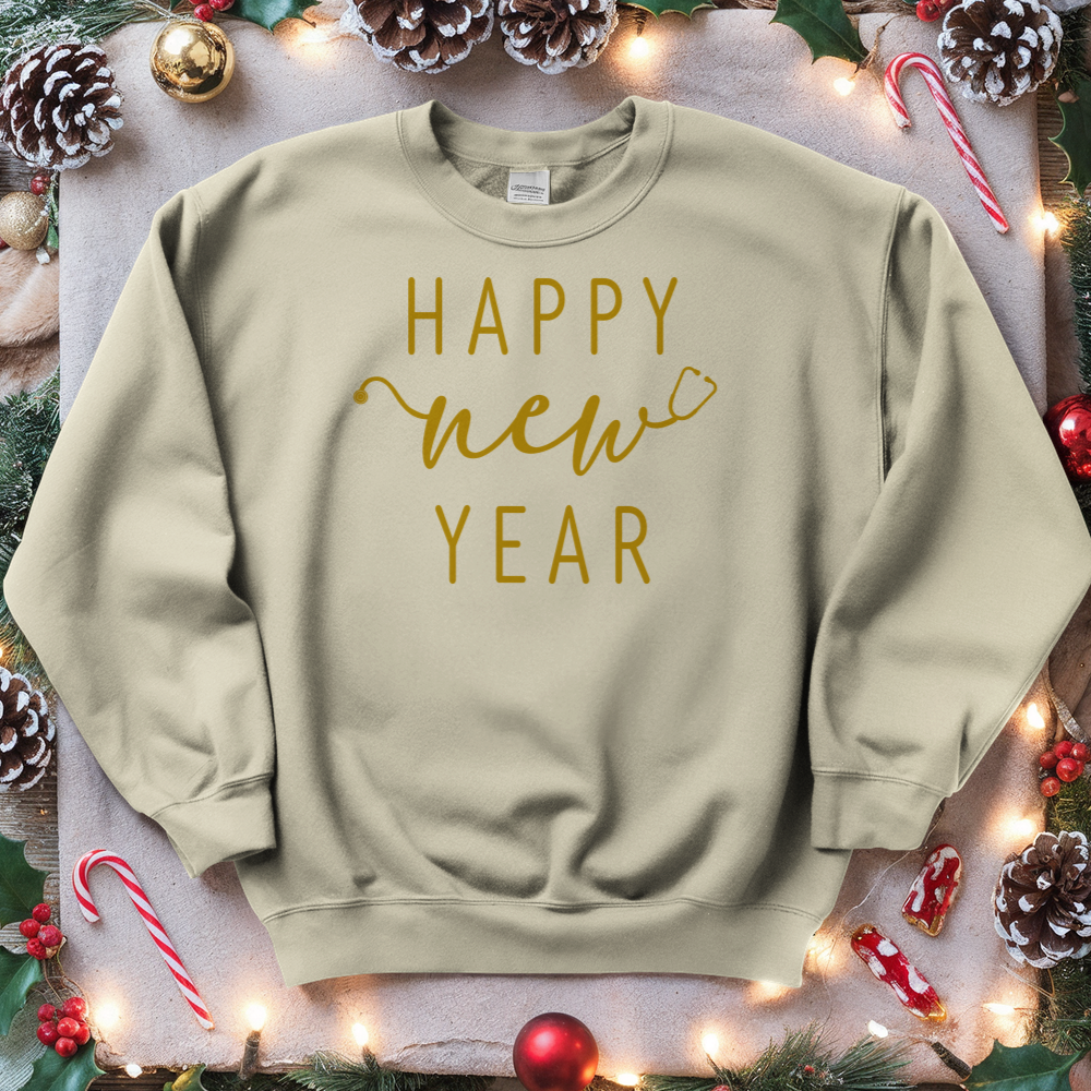 ''Happy New Year Stetho'' Sweatshirt