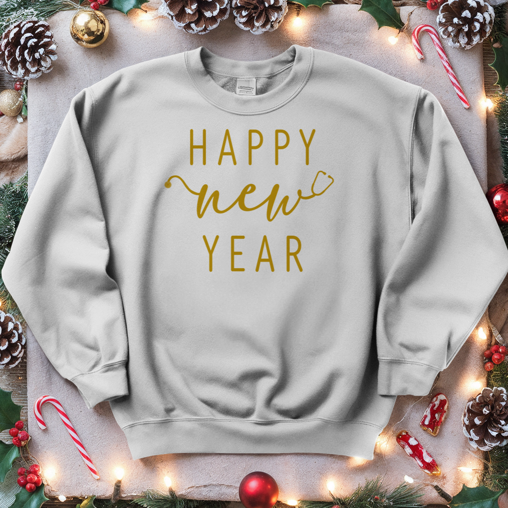 ''Happy New Year Stetho'' Sweatshirt