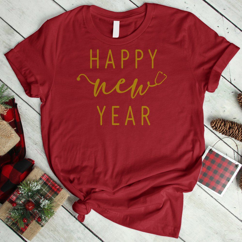 ''Happy New Year Stetho'' T-Shirt