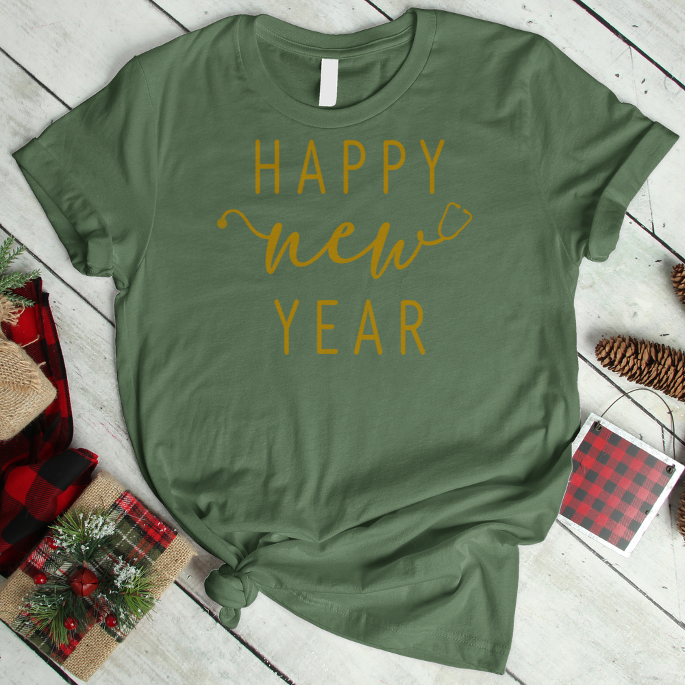 ''Happy New Year Stetho'' T-Shirt