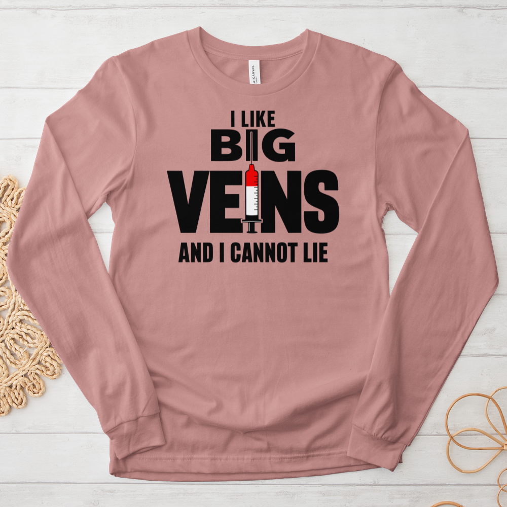 ''I Like Big Veins'' Long-Sleeve T-Shirt