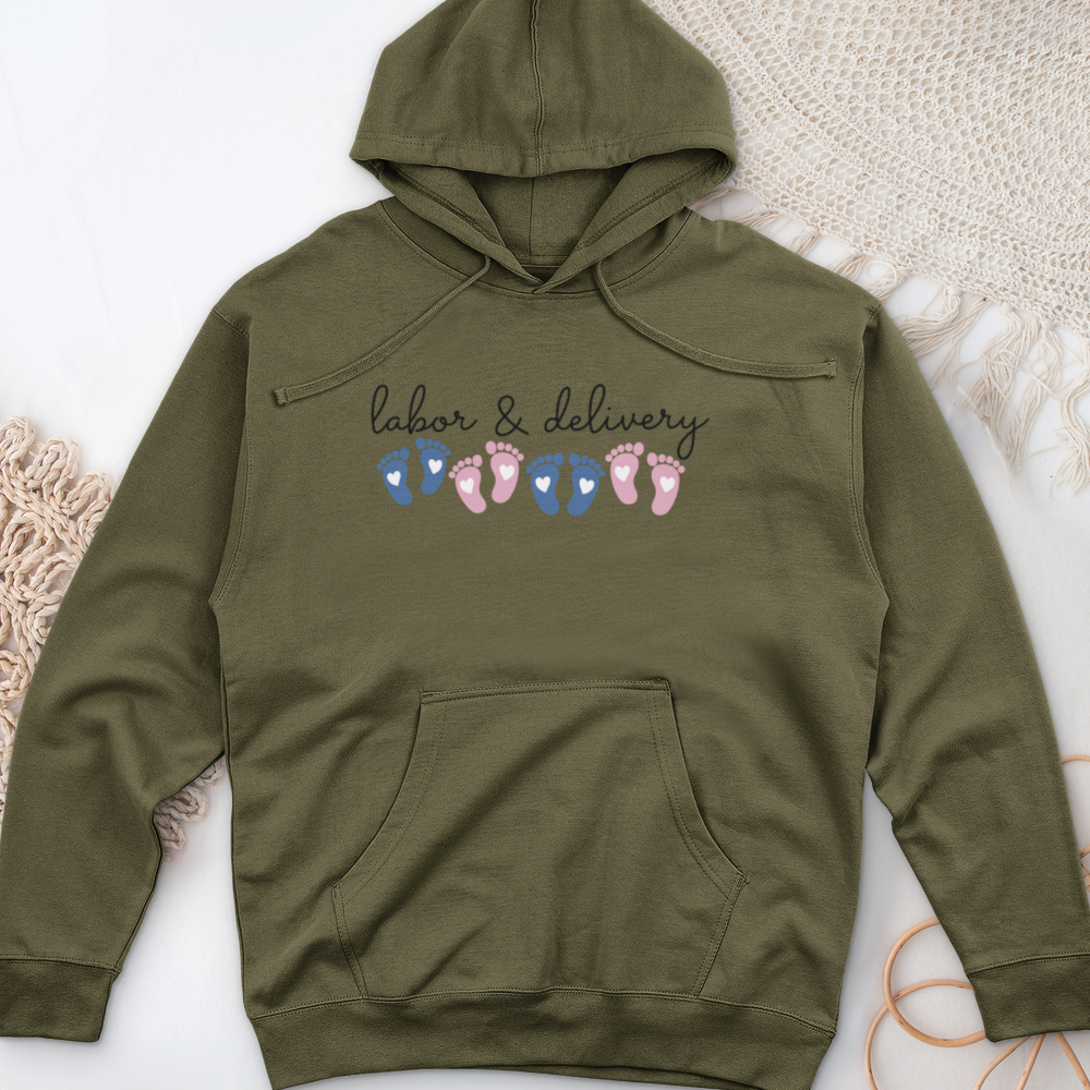 ''Labor and Delivery Footprint'' Hoodie