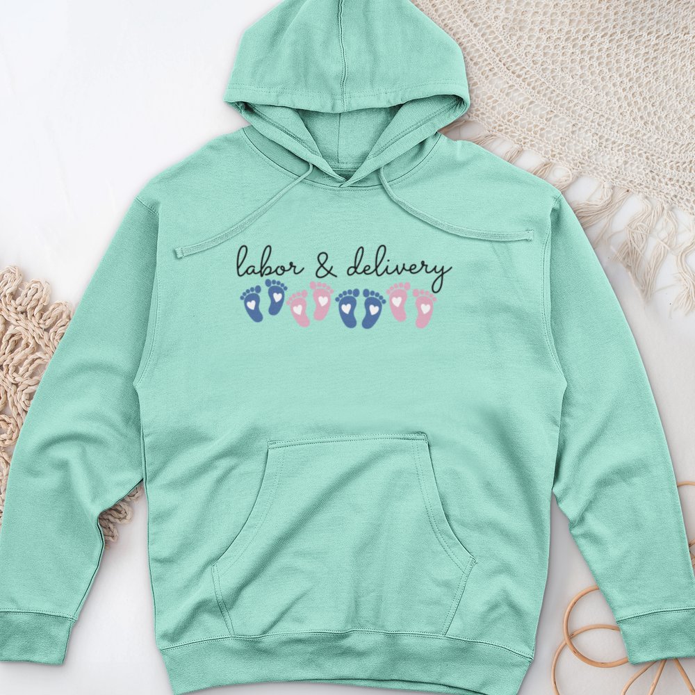 ''Labor and Delivery Footprint'' Hoodie