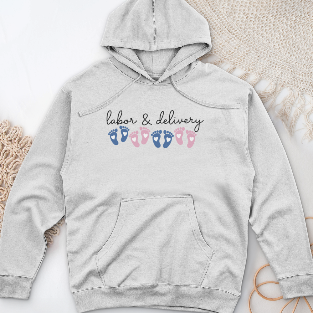 ''Labor and Delivery Footprint'' Hoodie